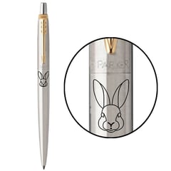 Ручка кулькова Parker JOTTER ZODIAC Stainless Steel GT BP Кролик