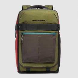 Рюкзак для ноутбука 15,6″ Piquadro ARNE (S125) Green-Orange CA5998S125_VEAR