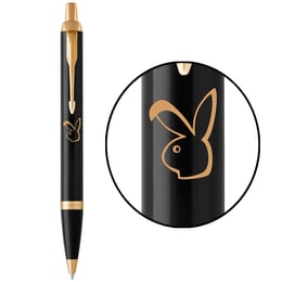 Ручка кулькова Parker IM ZODIAC Black GT BP Бойовий Кролик