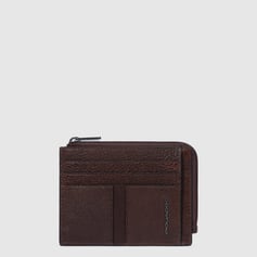 Картхолдер з монетницею Piquadro HEDLEY (W130) Dark Brown PP4822W130R_TM