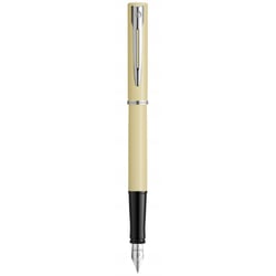 Ручка перьевая Waterman ALLURE Pastel Yellow CT FP F + упаковка картриджей Mini (блистер)