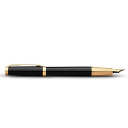 Ручка перьевая Parker INGENUITY Black Lacquer GT FP F