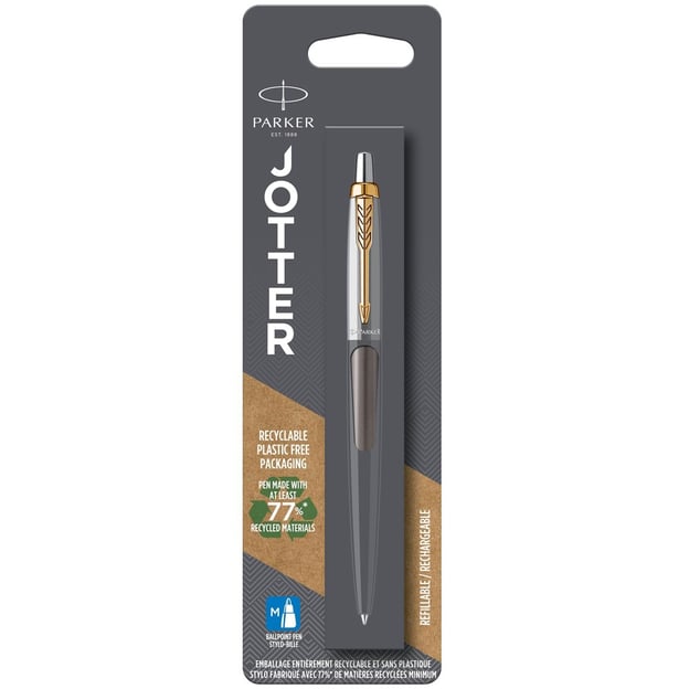 Ручка шариковая Parker JOTTER Grey Lacquer GT BP (в блистере)