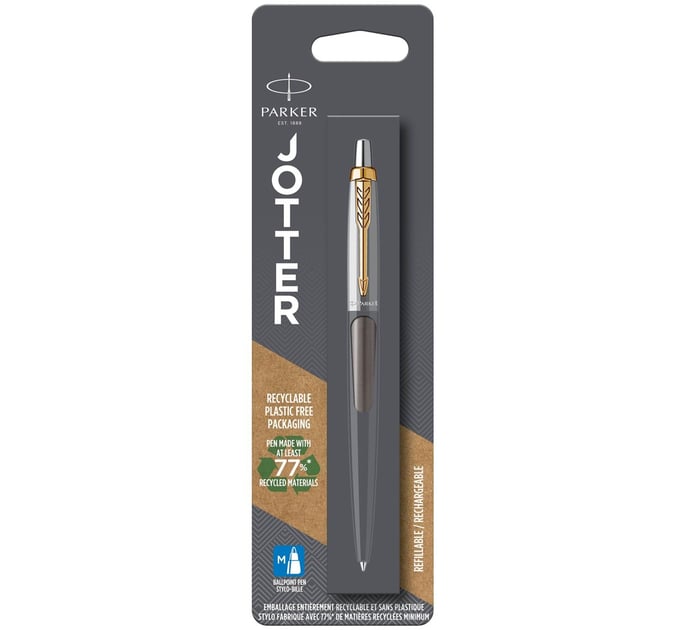Ручка кулькова Parker JOTTER Grey Lacquer GT BP (у блістері)