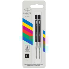 Стрижень Parker QuinkFlow GEL (Economy) гелевий чорний F (2 шт)