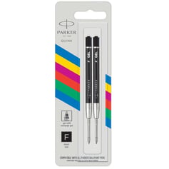 Стрижень Parker QuinkFlow GEL (Economy) гелевий чорний F (2 шт)