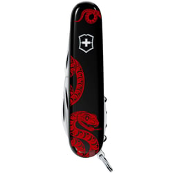 Швейцарський складаний ніж 91мм Victorinox SPARTAN ZODIAC Червона змія 1.3603.3.Z4361u