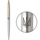 Ручка кулькова Parker JOTTER UKRAINE Stainless Steel GT BP Тризуб Йди на*уй