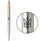 Ручка кулькова Parker JOTTER UKRAINE Stainless Steel GT BP Тризуб стилізований