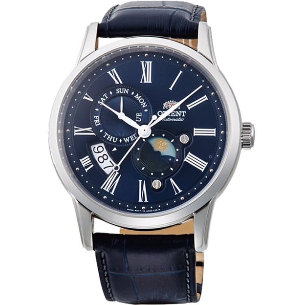 Годинник 42,5 мм Orient SUN & MOON RA-AK0011D10B