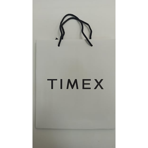 Подарочный пакет Timex белый (24х27x10 см)