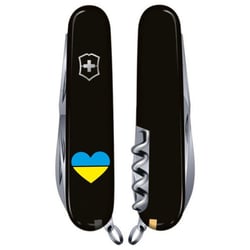 Швейцарський складаний ніж 91мм Victorinox HUNTSMAN UKRAINE 1.3713.3_T1090u