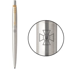 Ручка кулькова Parker JOTTER SPECIAL Stainless Steel GT BP Емблема СБУ