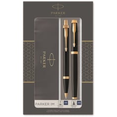 Набір Parker IM Black GT FP+BP (перова та кулькова ручка)