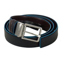 Ремінь двосторонній Piquadro BLUE SQUARE (B2) Black-Cognac CU2619B2_NMO