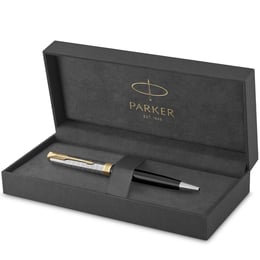 Ручка шариковая Parker SONNET Metal & Black Lacquer GT BP