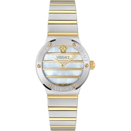 Жіночий годинник Versace GRECA LOGO PEARL Vre0s00325