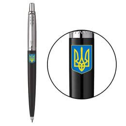 Подарочный набор Parker JOTTER Originals UKRAINE Black CT BP Большой Герб Украины (шариковая ручка + блокнот Parker)