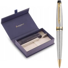 Подарочный набор Waterman EXPERT Stainless Steel GT BP (шариковая ручка + чехол + коробка)