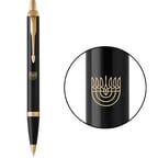 Ручка шариковая Parker IM UKRAINE Black GT BP Трезубец Менора