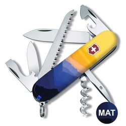 Швейцарський складаний ніж 91мм Victorinox CAMPER UKRAINE 1.3613.7.T3190pw
