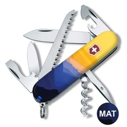 Швейцарский складной нож 91мм Victorinox CAMPER UKRAINE 1.3613.7.T3190pw