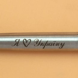 Ручка кулькова Parker JOTTER UKRAINE Stainless Steel CT BP Я Love Україна