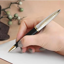 Ручка кулькова Waterman CARENE Deluxe Black/silver BP
