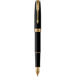 Ручка перьевая Parker SONNET Matte Black Lacquer GT FP F