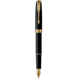 Ручка перьевая Parker SONNET Matte Black Lacquer GT FP F