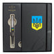 Подарочный набор Parker JOTTER Originals UKRAINE Black CT BP Трезубец сине-желтый (шариковая ручка + блокнот Parker)