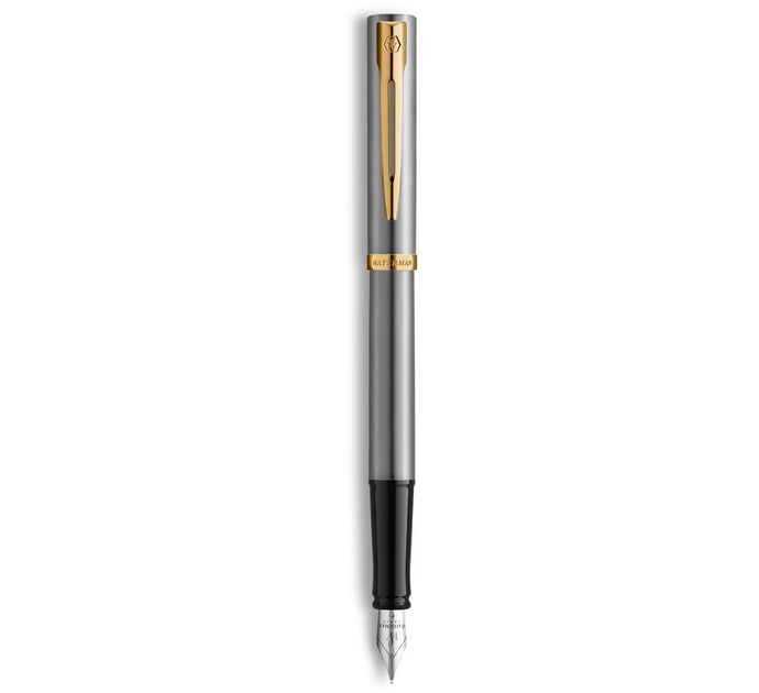 Ручка перьевая Waterman IMPRESSION Stainless Steel GT FP F
