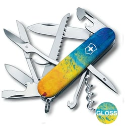Швейцарський складаний ніж 91мм Victorinox HUNTSMAN UKRAINE 1.3713.7.T3100pw