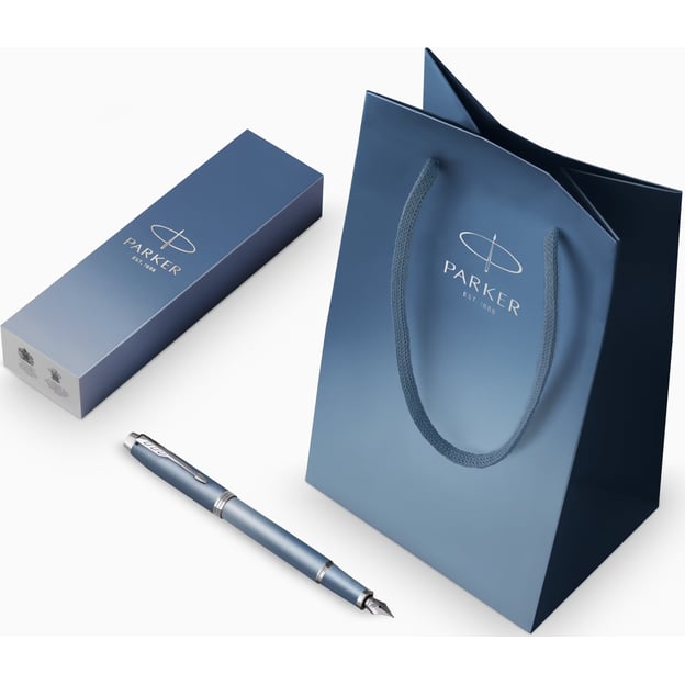 Ручка перова Parker IM Rituals Peaceful Blue CT FP F+ Пакет Parker Rituals