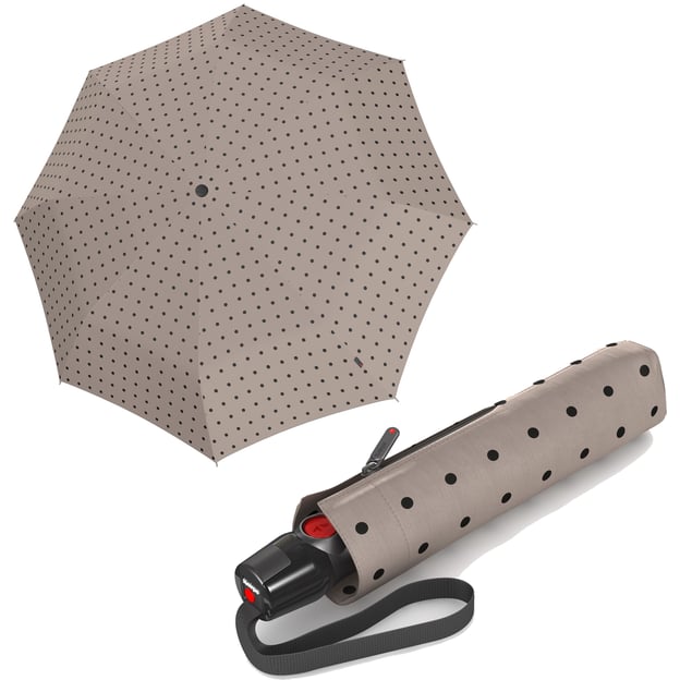 Парасолька-автомат Knirps T.200 Medium Duomatic/Kelly Taupe UV Protection Kn95 3201 4117