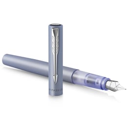 Ручка перова Parker VECTOR XL Metallic Silver Blue CT FP F