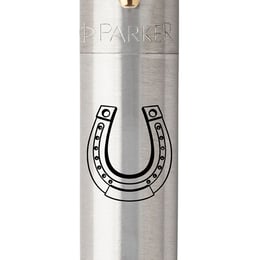 Ручка кулькова Parker JOTTER DESIGN Stainless Steel GT BP Щаслива підкова
