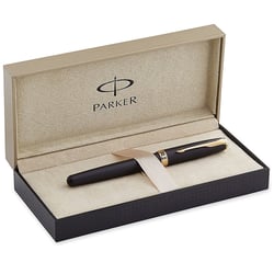 Ручка перьевая Parker SONNET Matte Black GT FP F