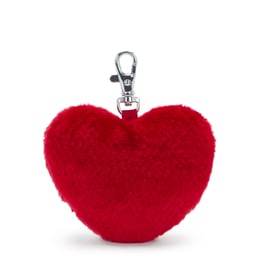 Брелок Kipling FURRY HEART CHARM Red Rouge (Z33)