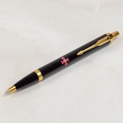 Ручка кулькова Parker IM ARMY Black GT BP Емблема ЗСУ