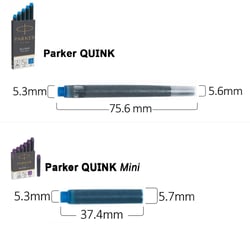 Картриджи Parker Quink темно-синие (5 шт)
