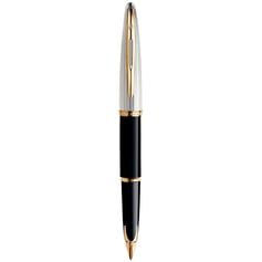 Ручка перова Waterman CARENE Deluxe Black/silver FP18 F