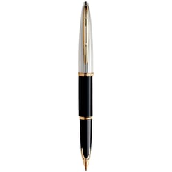 Ручка перова Waterman CARENE Deluxe Black/silver FP18 F