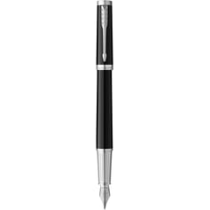 Ручка перова Parker INGENUITY Black Lacquer CT FP F
