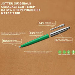 Ручка гелевая Parker JOTTER Originals Black CT GEL (блистер)