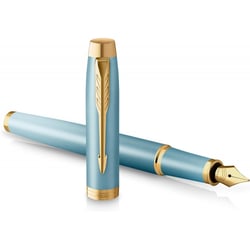Ручка перьевая Parker IM Rituals Turquoise Green GT FP F + Пакет Parker Rituals