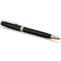 Подарочный набор Parker SONNET Matte Black Lacquer GT BP (шариковая ручка + блокнот Parker)