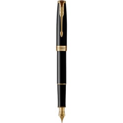 Подарунковий набір Parker SONNET Black Lacquer GT FP+BP (перова та кулькова ручка)