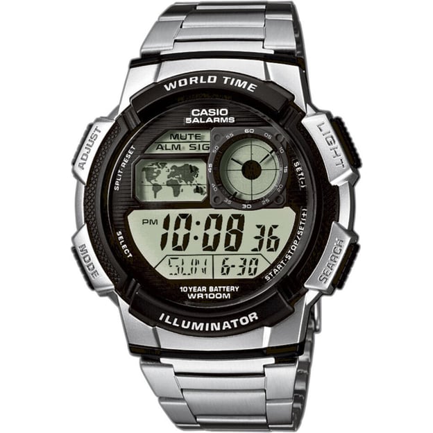 Годинник 43 мм Casio STANDARD Digital Cwae-1000wd-1avef