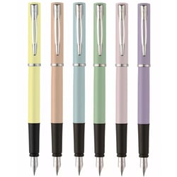 Ручка перьевая Waterman ALLURE Pastel Orange CT FP F + упаковка картриджей Mini (блистер)